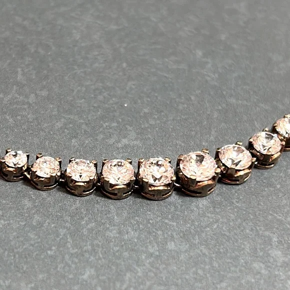 Charles Winston Edition CZ Tennis Necklace - Picture 3 of 5